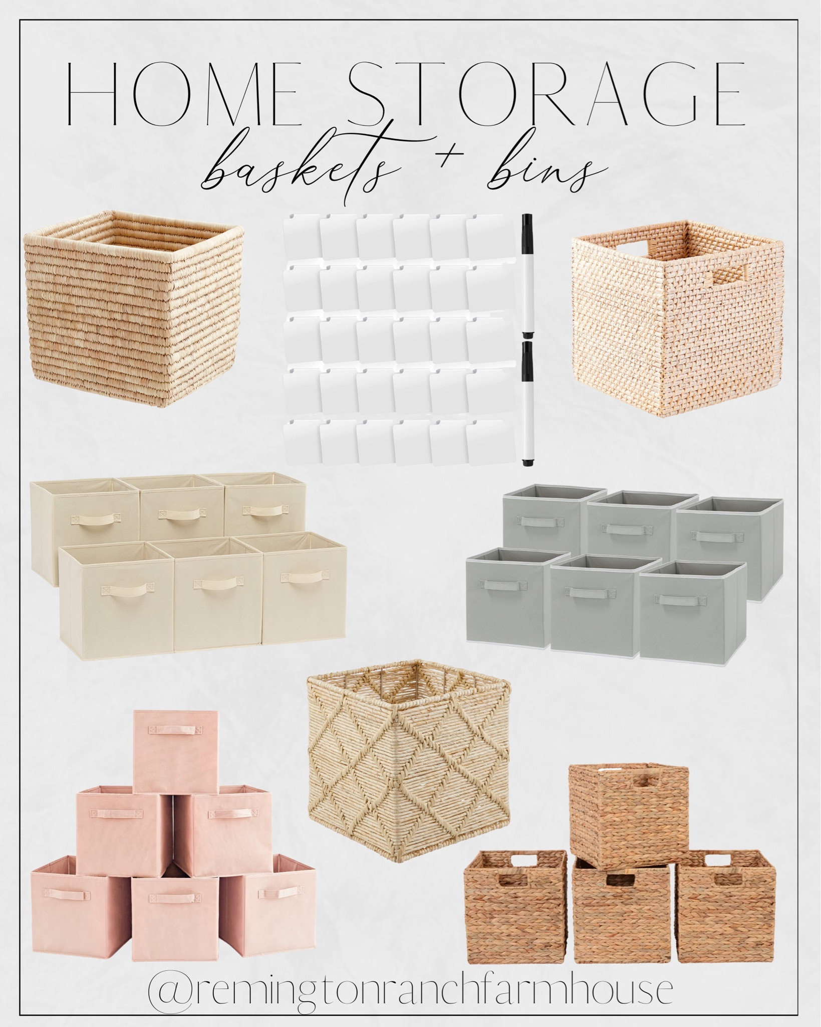 Home Storage Ideas - Baskets - Bins - Cubes - Labels - Home Organization

#LTKSeasonal #LTKhome
