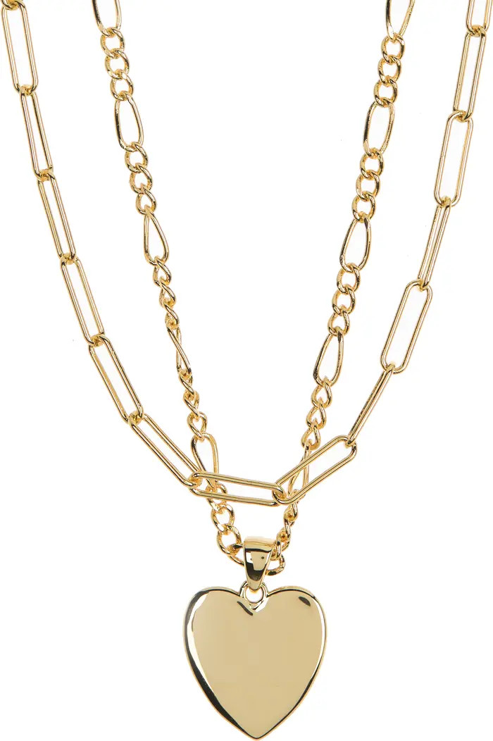 Layered Heart Pendant Necklace | Nordstrom Rack