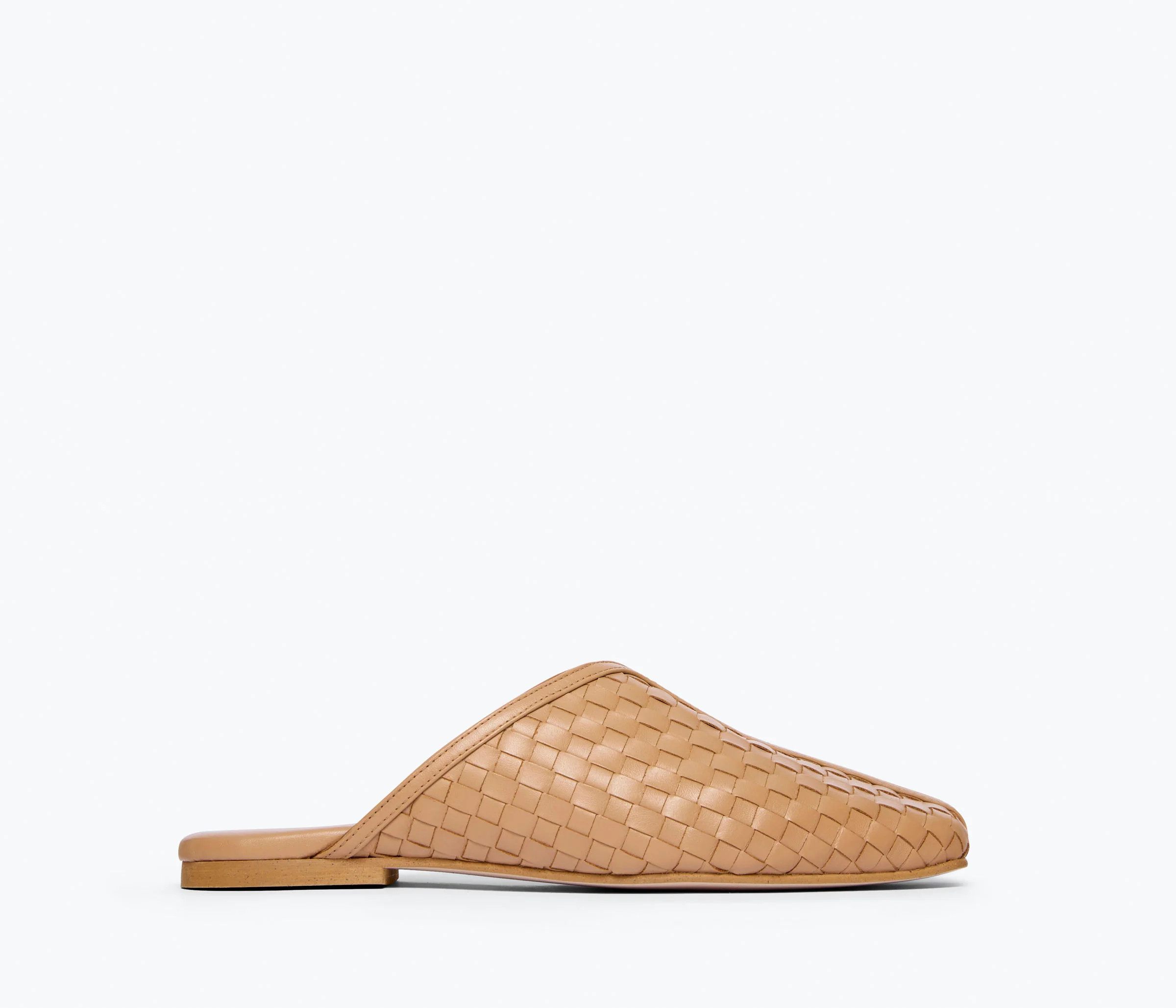 SAANVI WOVEN LEATHER SLIDE | Frēda Salvador