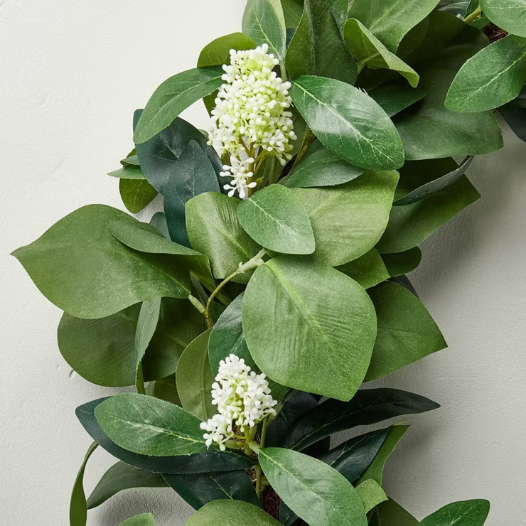24" Faux Seeded Skimmia Wreath - Hearth & Hand™ with Magnolia | Target