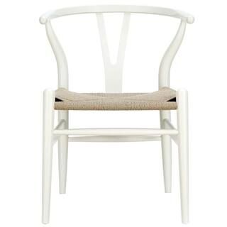 Amish White Dining Wood Armchair | The Home Depot