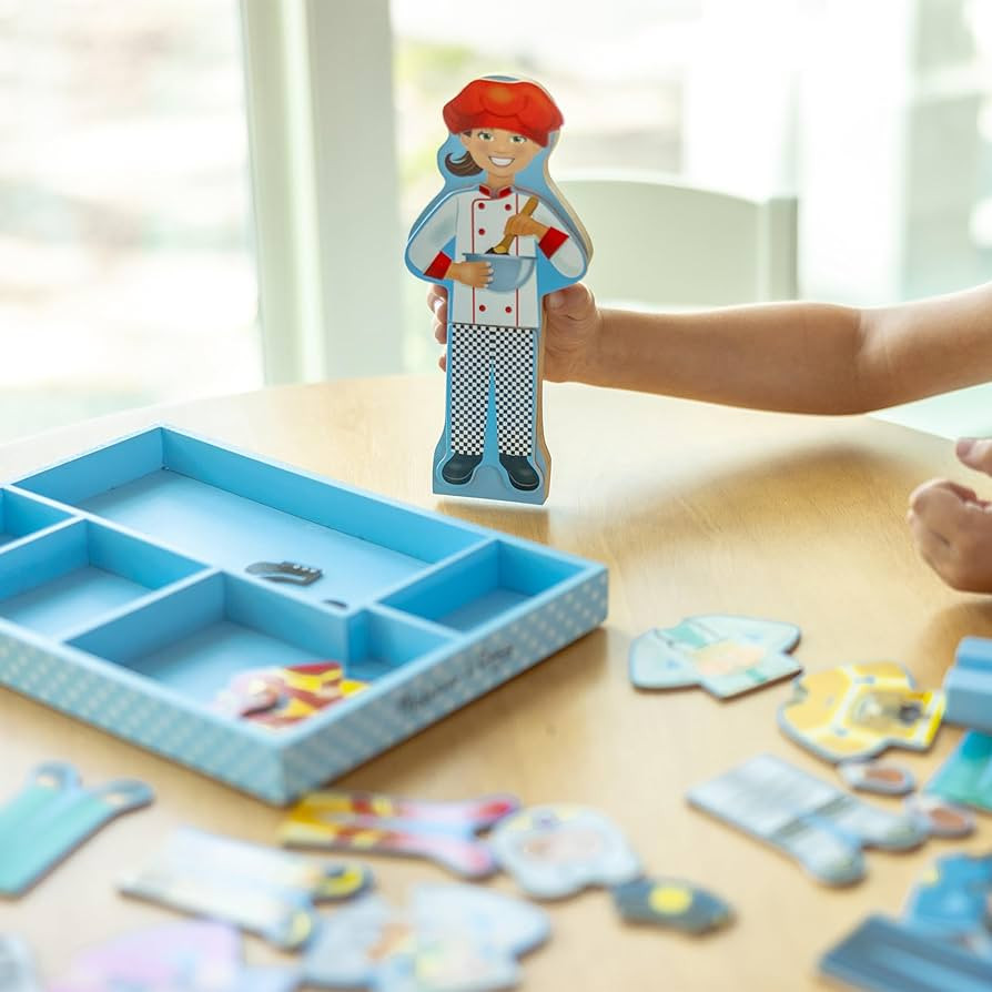 Melissa & Doug Julia Magnetic Dress-Up Wooden Doll Pretend Play Set (25+ pcs) | Amazon (US)