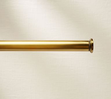 PB Standard Endcap Finial, Set of 2, 1.25"" diam., Brass Finish | Pottery Barn (US)