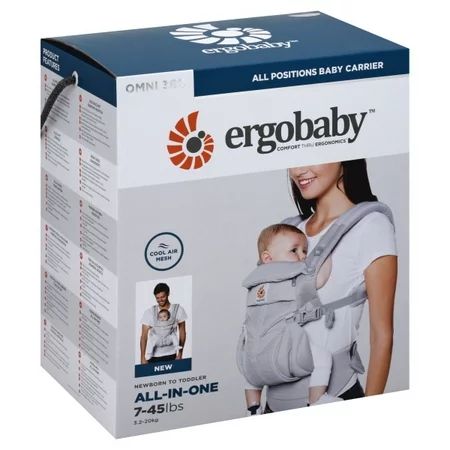 Ergobaby Omni 360 Cool Air Mesh Multi-Position Baby Carrier in Pearl Grey | Walmart (US)