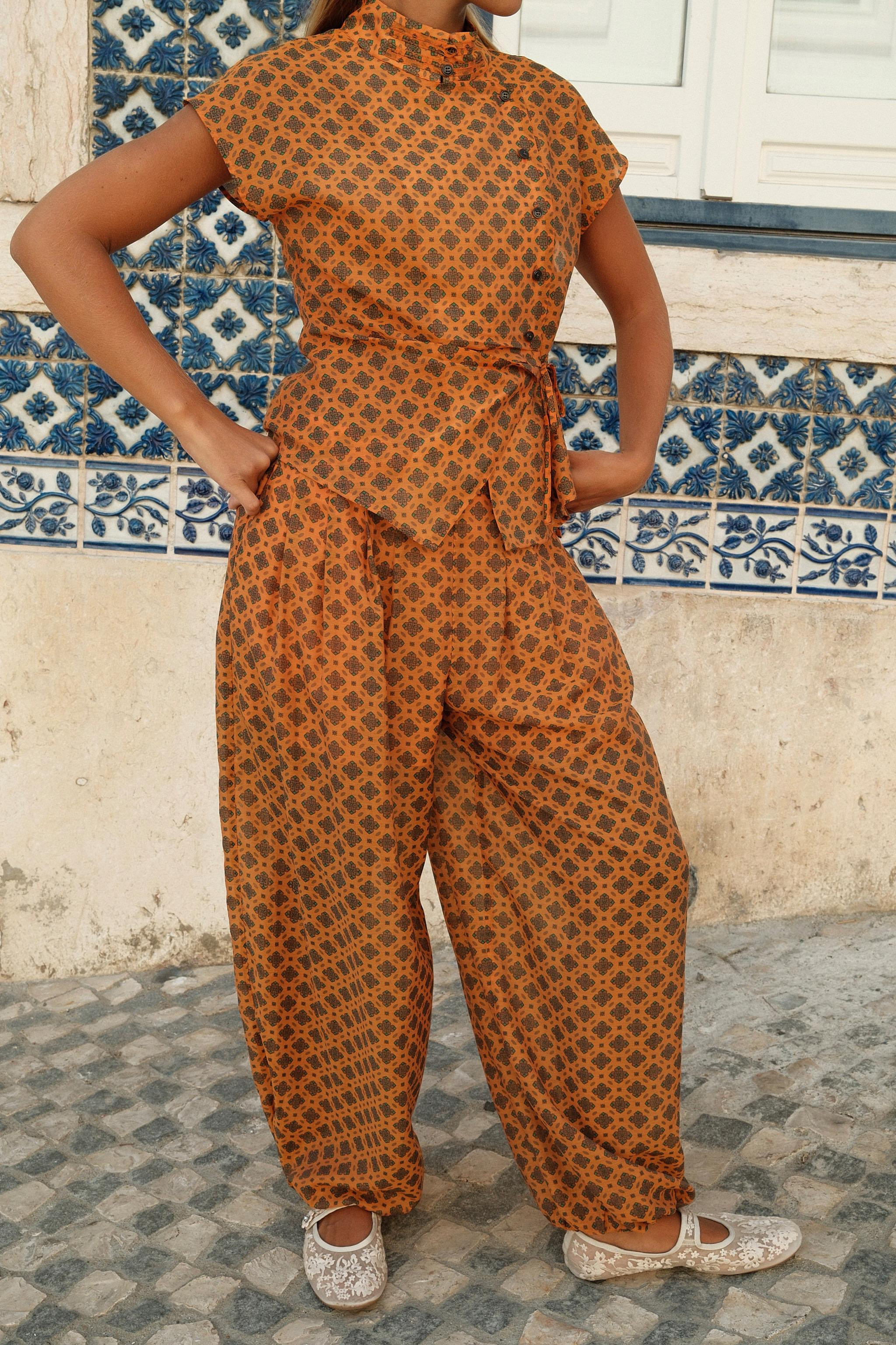 PRINTED PUFF PANTS | Zara US