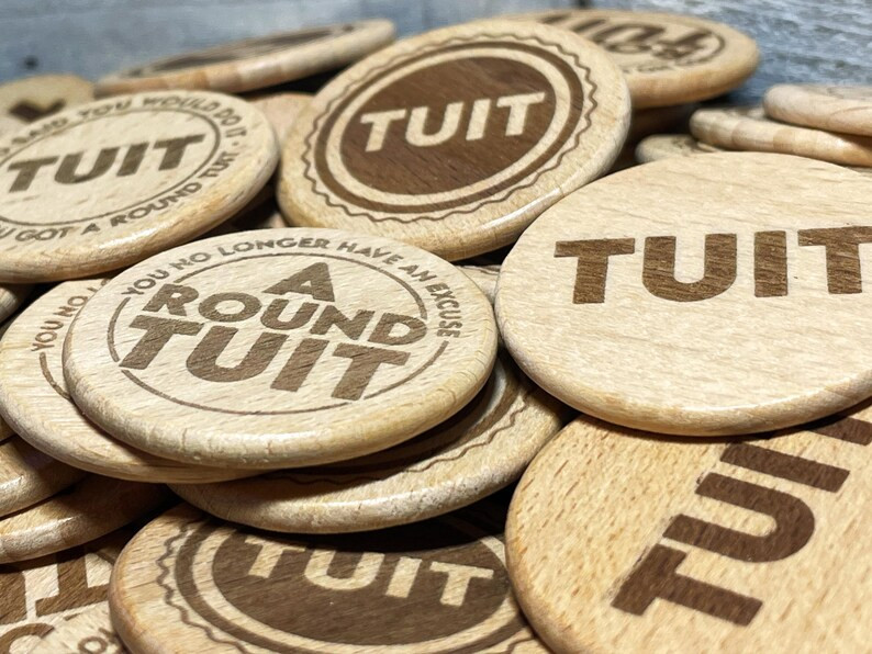 Round TUIT Wooden Tokens 1.5 Engraved Wood Coins - Etsy | Etsy (US)