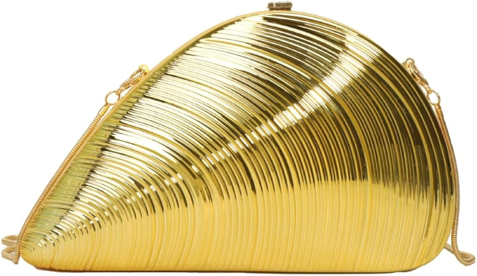 Women Metallic Evening Bag Shell-shaped Clutch Purses for Women Acrylic Purse Irregular Crossbody... | Amazon (US)