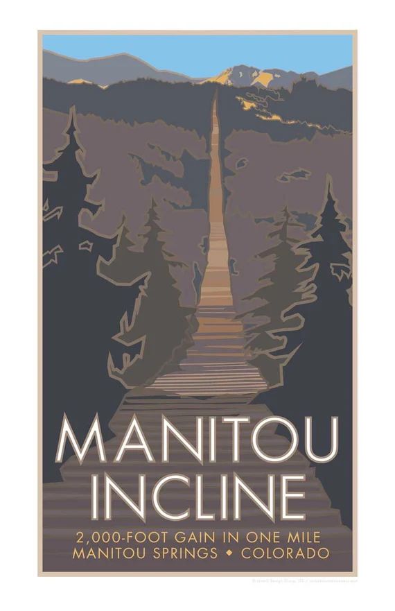 Manitou Incline Poster | Etsy (US)