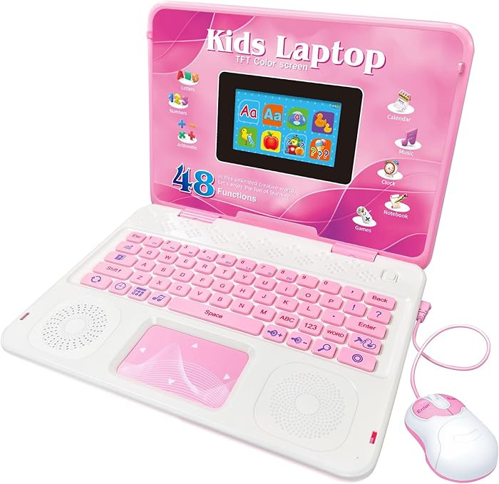 Kids Laptop, Educational Color Screen Laptop with 48 Learning Modes, Laptop for Kids Ages 5+ | Amazon (US)