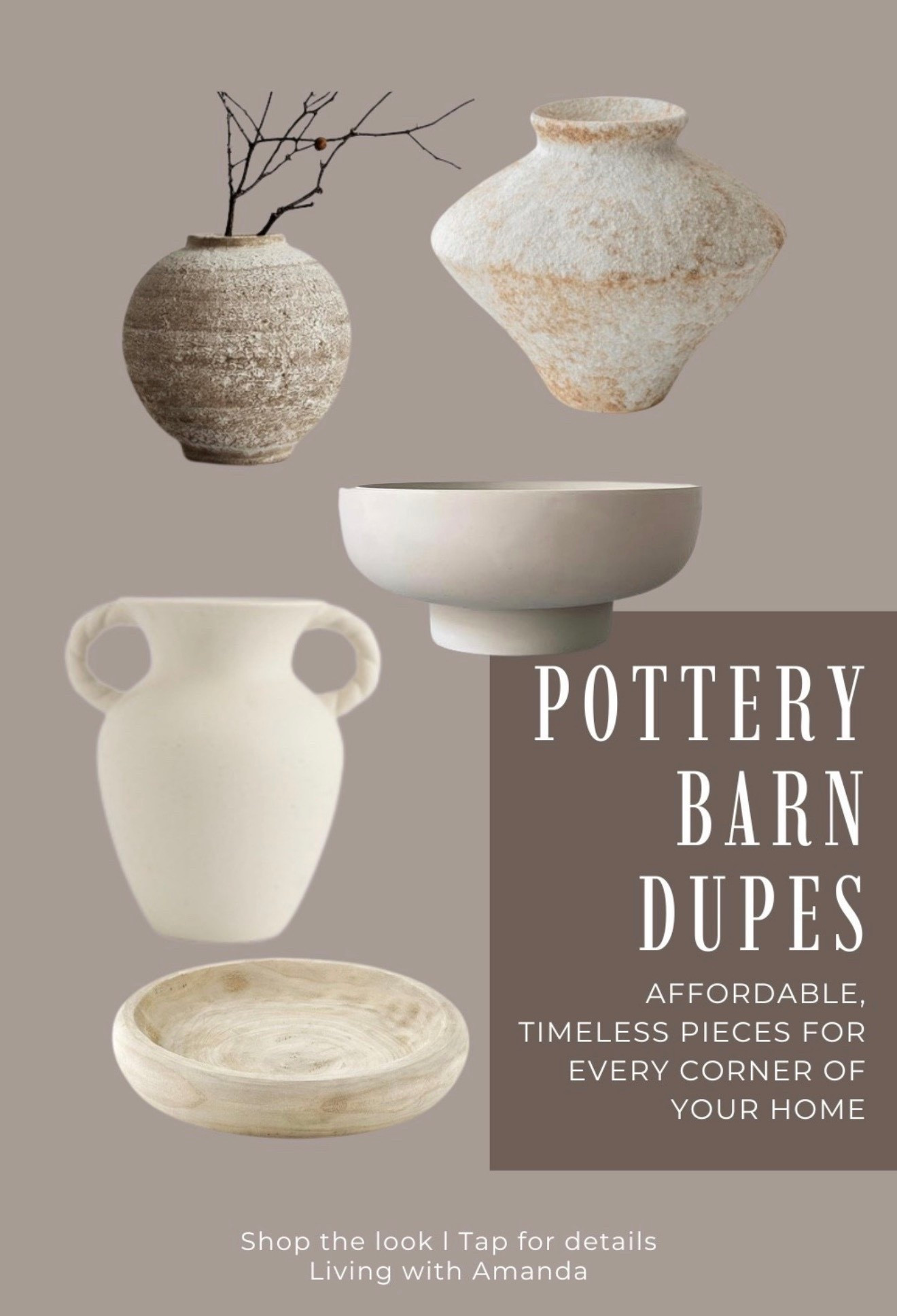 Elevate your space with these stunning pottery pieces that are perfect for styling shelves, coffee tables, and countertops. I’ve rounded up my top Amazon finds that combine quality, style, and budget-friendly prices. Tap to shop and bring a cozy, curated look to your home instantly.

	•	Amazon home decor
	•	Amazon pottery
	•	Affordable home accents
	•	Modern pottery vases
	•	Rustic ceramic decor
	•	Kitchen and living room decor
	•	Giftable home finds

#LTKOver40 #LTKHome #LTKSeasonal

#LTKHome #LTKSeasonal #LTKSaleAlert
