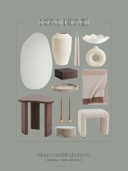 H&M home finds and favorites! I love the organic shape and finishes of all of these pieces. Beautiful furniture and styling finds, and all very affordable price points too! 

#LTKHome #LTKStyleTip