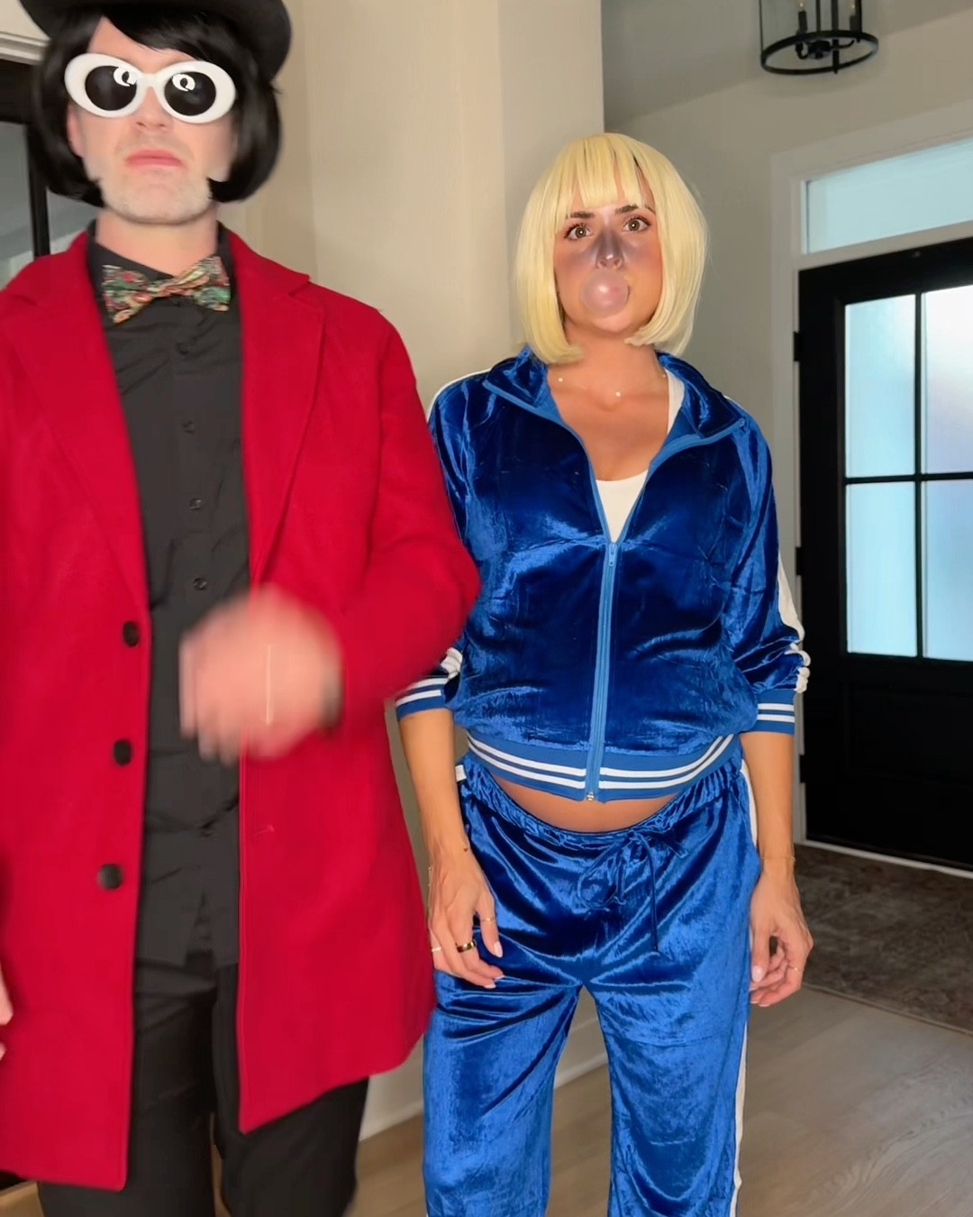 This year’s couples Halloween costume 👻 Willy Wonka & Violet Beauregard 🍫🫐🤰🏻

Track suit: sized up to a L for my bump (39 weeks) 

Coat: true to size (L)

#LTKMens #LTKBump #LTKHalloween