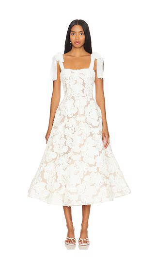 Sabrina Midi Dress in Cream | Revolve Clothing (Global)