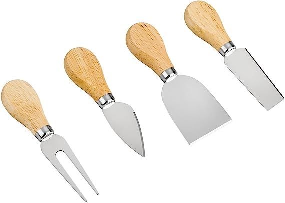 YXChome 4 Cheese Knives Set-Mini Knife, Butter Knife & Fork | Amazon (US)