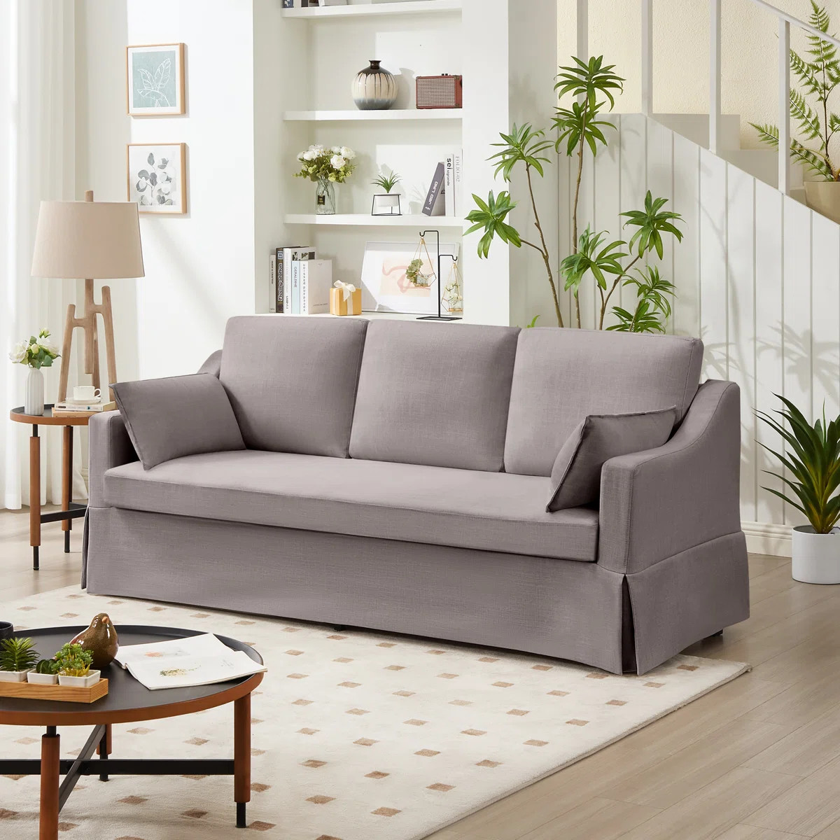 81'' Country-Style Upholstered Slipcover Standard Sofa | Wayfair North America