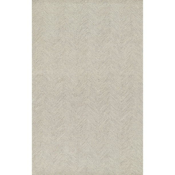 Momeni Charles Hand Tufted Wool Zig Zag Taupe Area Rug 8' X 10' | Walmart (US)