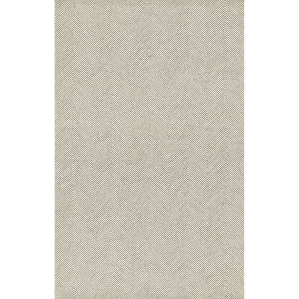 Momeni Charles Hand Tufted Wool Zig Zag Taupe Area Rug 8' X 10' | Walmart (US)