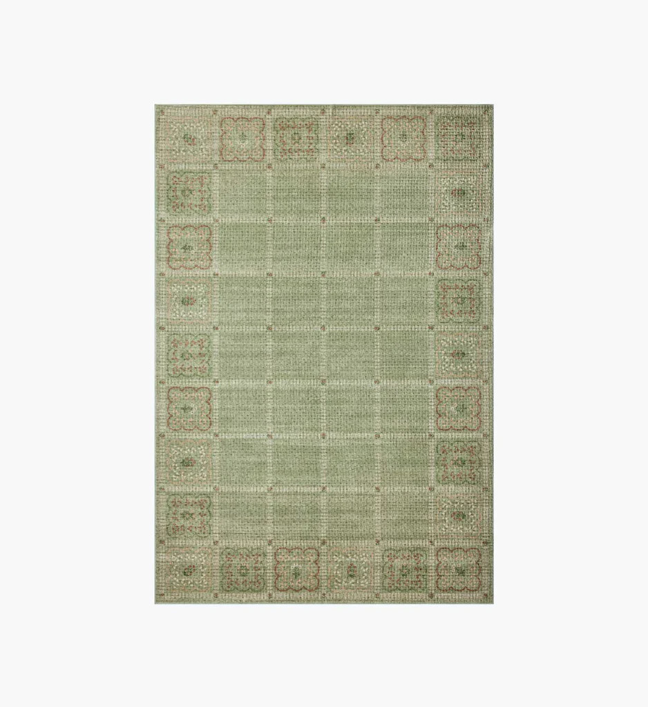 Orchard Lottie Washable Rug - Green | Rifle Paper Co.