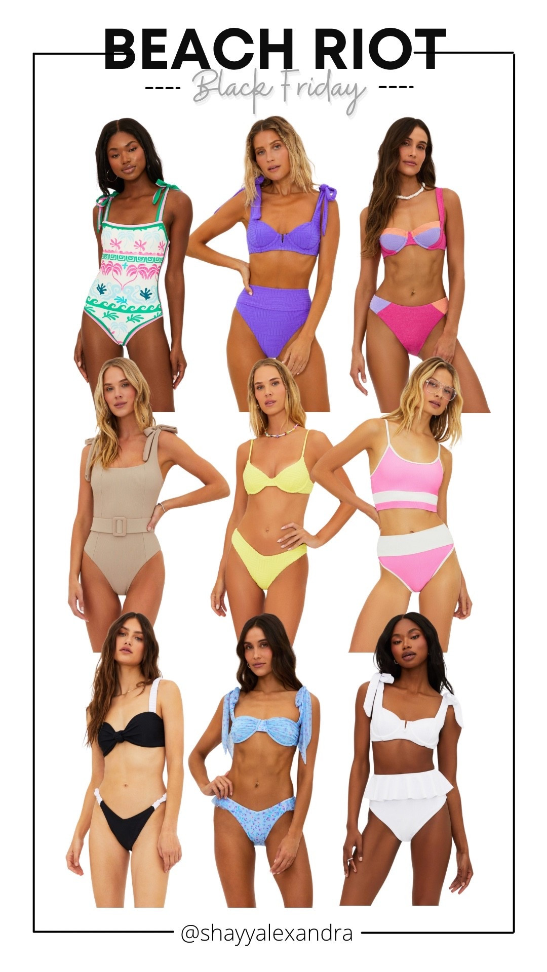 Totally obsessed with these adorable swimsuits, currently on sale for Black Friday at Beach Riot for 30-50% off!

Swim | Resortwear | Bikini | One Piece | #LTKswim

#LTKCyberWeek #LTKSaleAlert