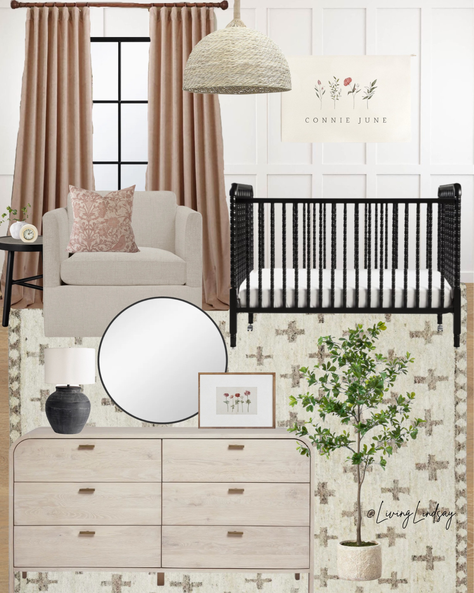 Baby girl neutral nursery design

#LTKkids #LTKhome #LTKbaby