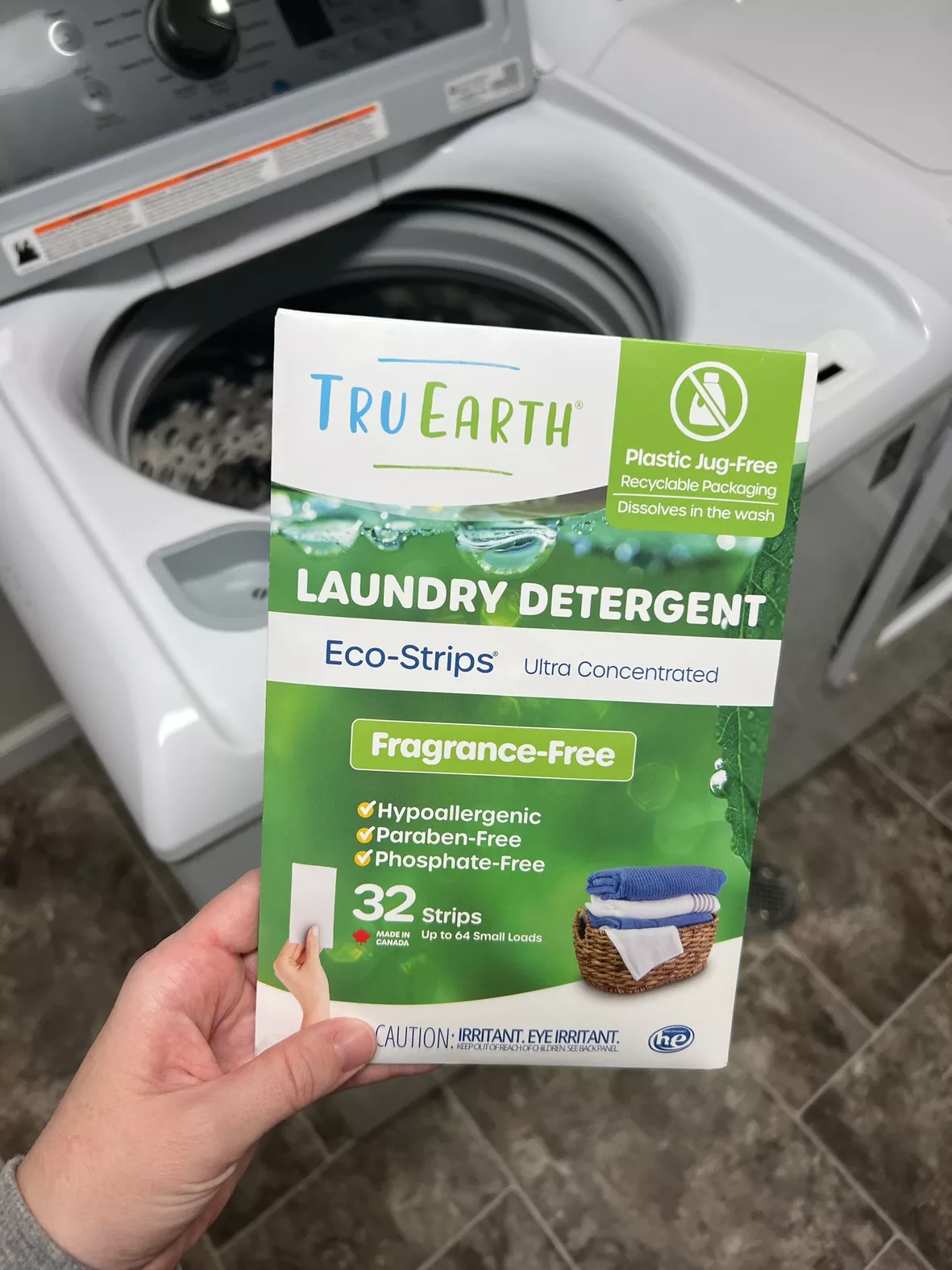 Tru Earth Compact Dry Laundry Detergent Sheets, Unscented - Up to