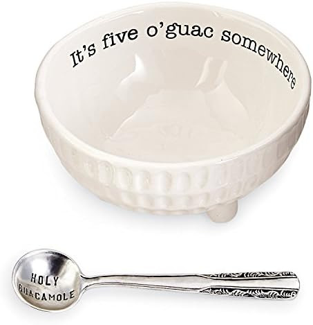 Mud Pie Circa Guacamole and Salsa Serving Dish Sets (Five O'Guac) | Amazon (US)