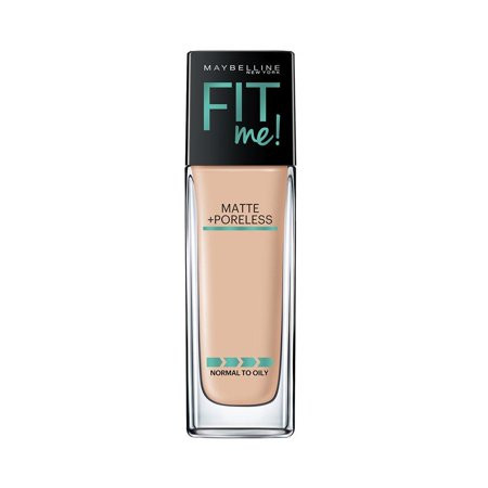 Maybelline Fit Me Matte + Poreless Liquid Foundation Makeup, Classic Ivory, 1 fl. oz. Oil-Free Found | Walmart (US)