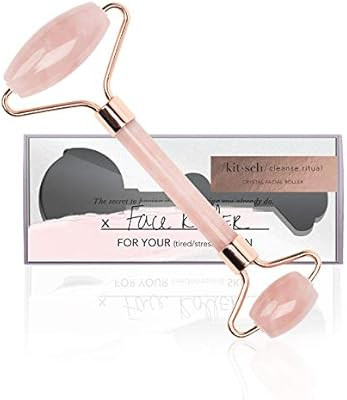 Kitsch Rose Quartz Roller for Face, Genuine Gemstone Face Roller for Eyes, Neck and Body, Rose Qu... | Amazon (US)