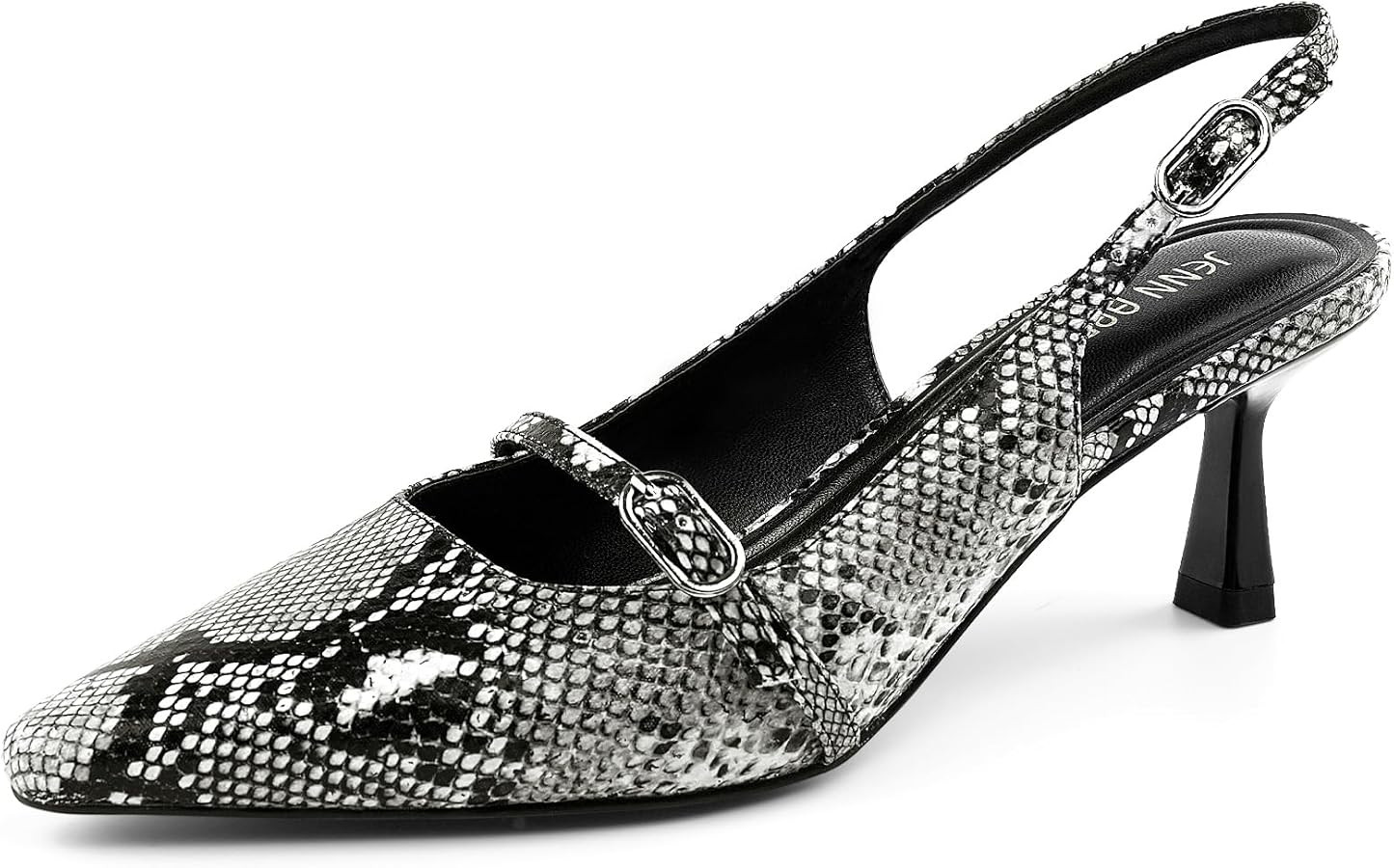 JENN ARDOR Slingback Low Kitten Heels for Women Dress Shoes Pointed Closed Toe Stiletto Sandals B... | Amazon (US)