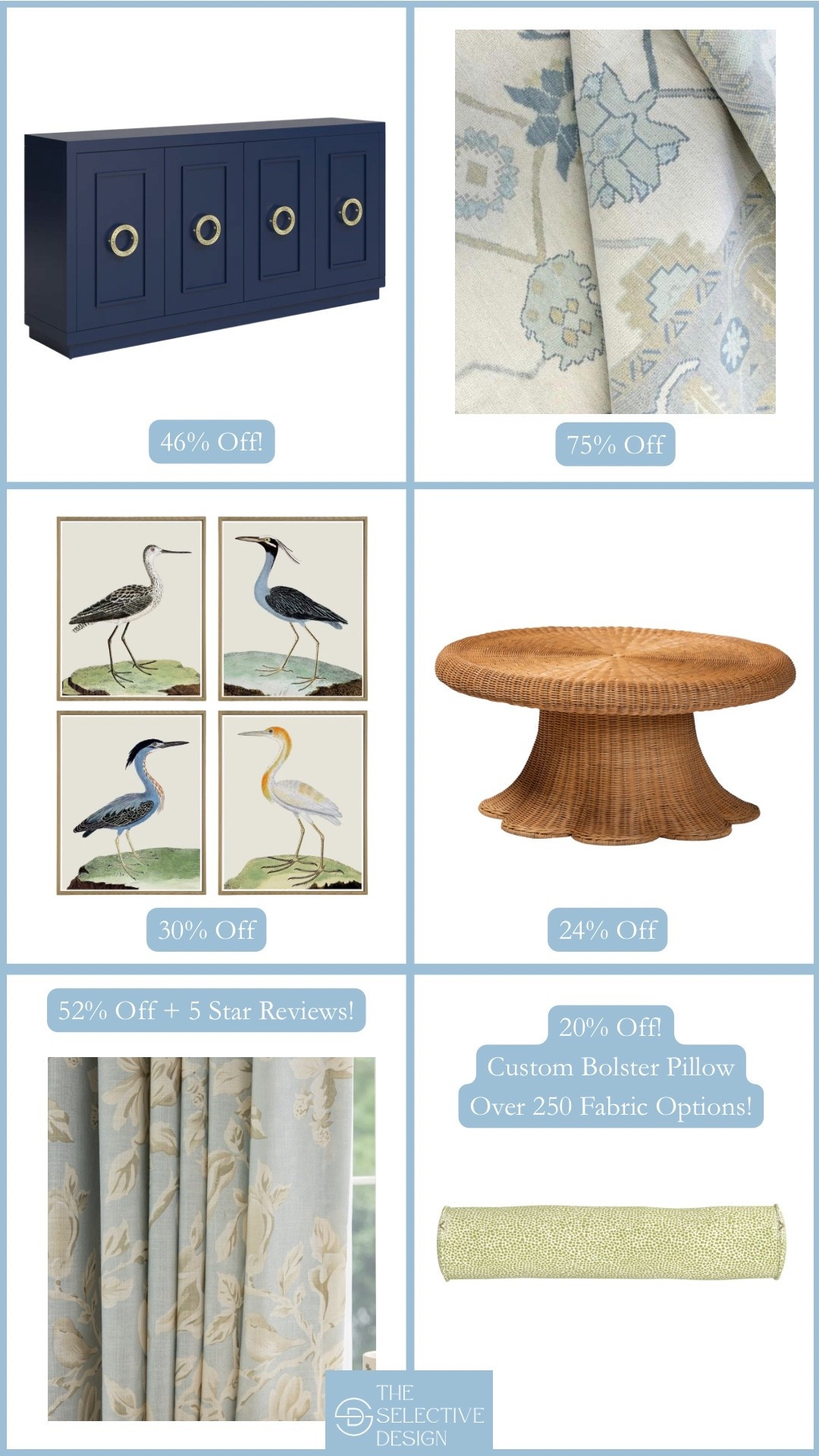 So many great classic home decor finds on sale! Loving these affordable home decor finds perfect for a Grandmillennial home. 

Grandmillennial home decor | affordable home decor | classic home decor | home decor on sale | heron art | blue sideboard | oushak rug on sale | curtains on sale 

#LTKSaleAlert #LTKHome