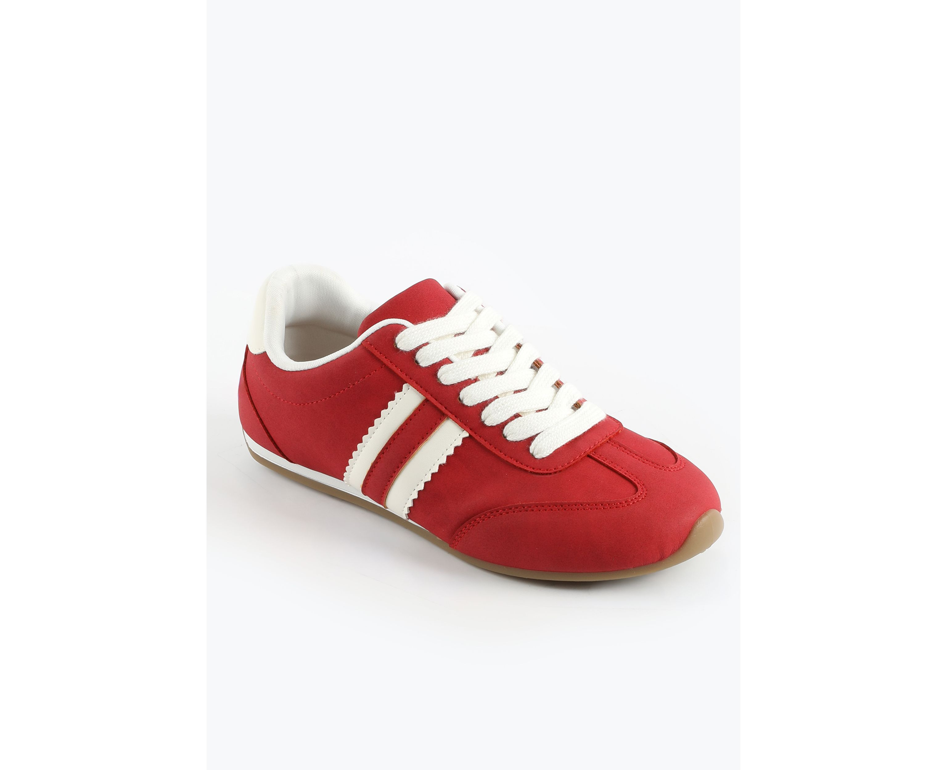 SuperCush Red Lace Up Sneaker | maurices | Maurices