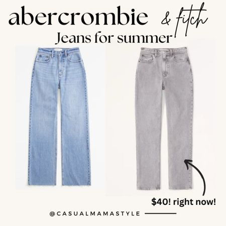 Abercrombie & Fitch, jeans, denim, 90’s straight. Mom style 

#LTKU #LTKStyleTip #LTKFindsUnder100