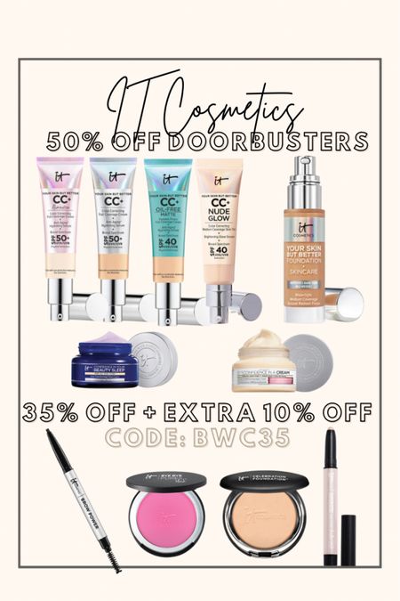 Doorbusters are 50% Off
Everything else is 35% off with code BWC35 plus and extra 10% off in your cart!

#LTKsalealert #LTKbeauty #LTKCyberweek