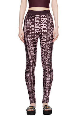 Purple Logomania Leggings | SSENSE
