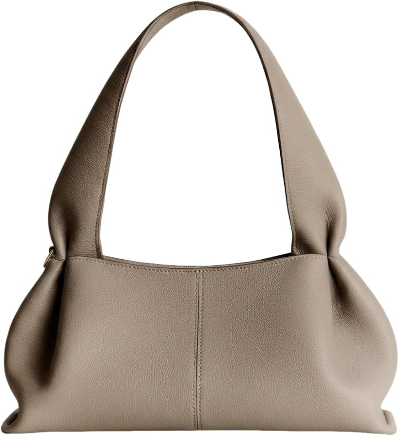 Cloud Pouch Dumpling Clutch Purse Naturally Pleated Extended Shoulder Strap Underarm Bag Crossbod... | Amazon (US)