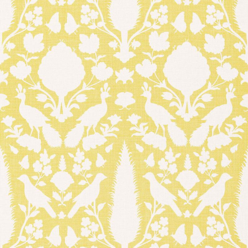 Schumacher Chenonceau Buttercup Fabric | DecoratorsBest
