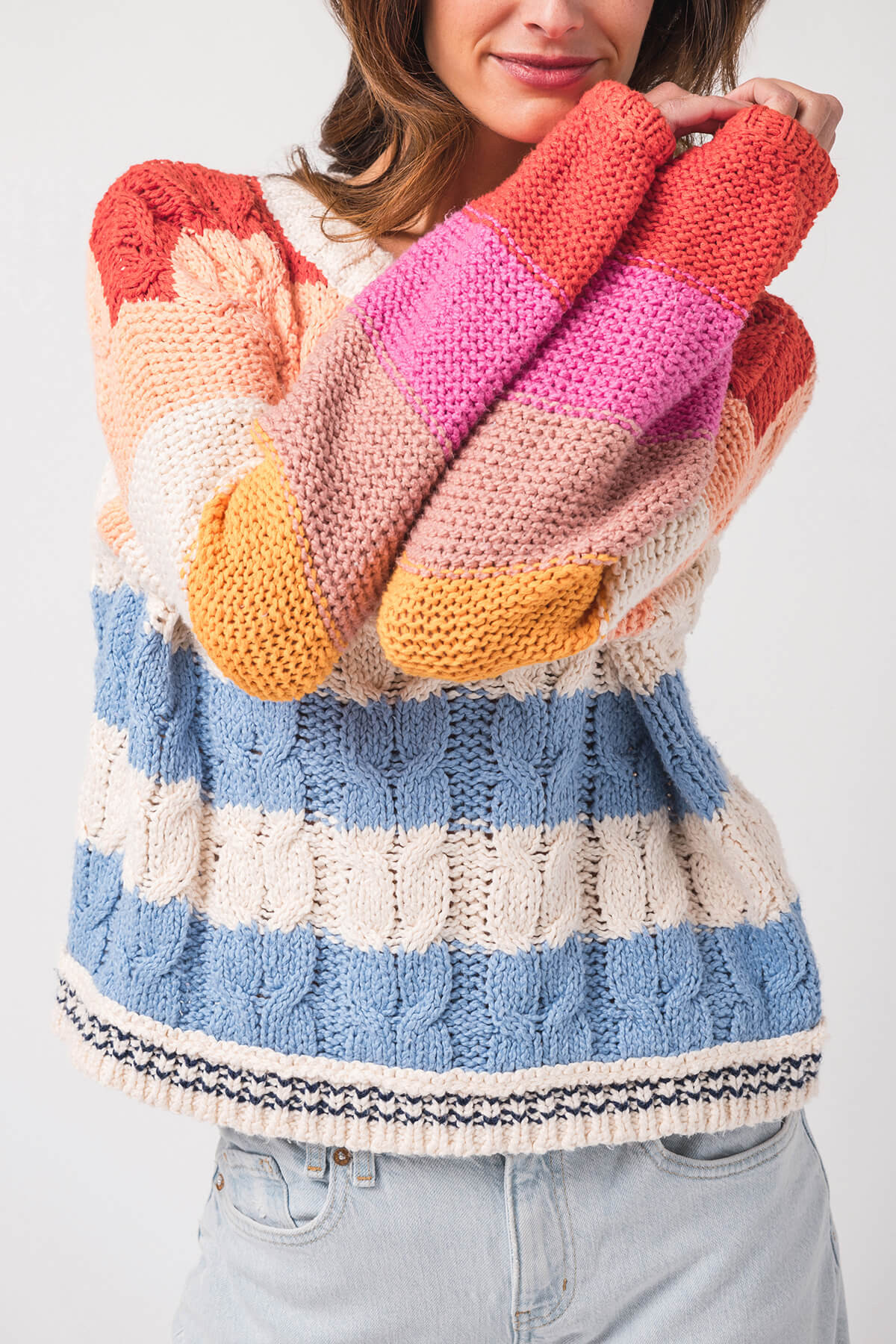 By Together Multi Striped Sweater | Social Threads