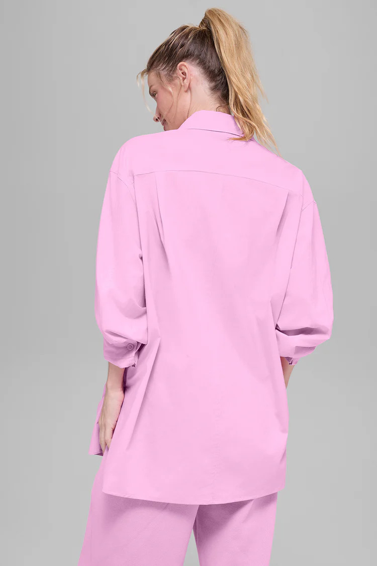 Cotton Real Deal Button Up Long Sleeve | Alo Yoga (US)