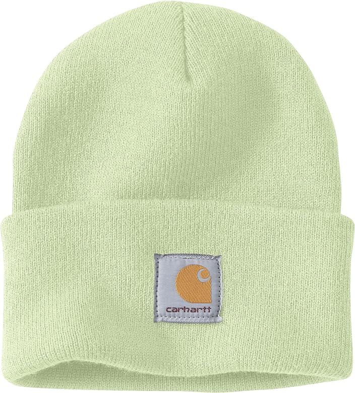 Carhartt Men's Knit Cuffed Beanie, Hint of Lime, OFA at Amazon Men’s Clothing store | Amazon (US)