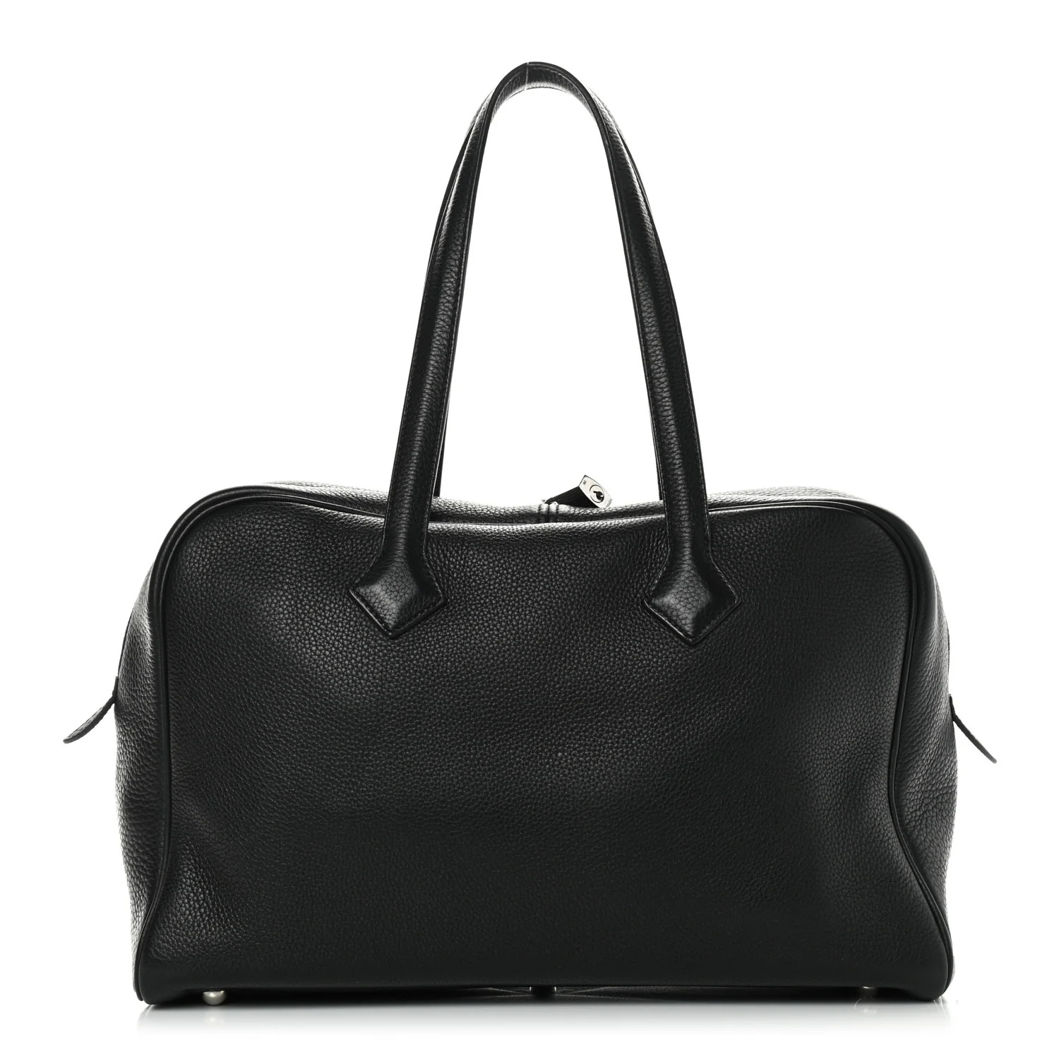 HERMES Taurillon Clemence Victoria II 35 Black | FASHIONPHILE | Fashionphile
