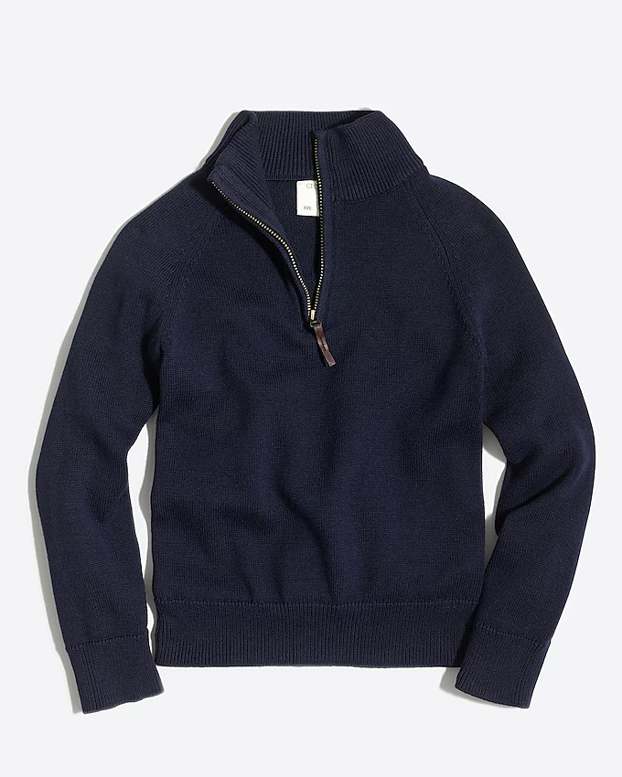 Boys' cotton half-zip pullover sweater | J.Crew Factory