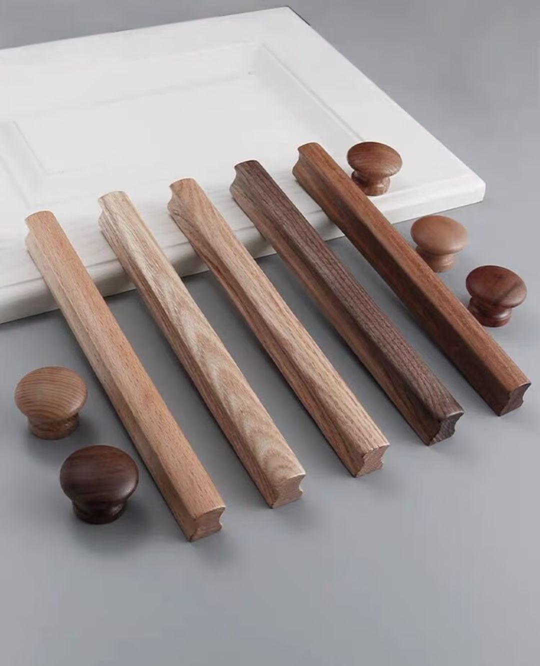Solid Wood Door Pull Handle Walnut Wardrobe Bedside Table Drawer Wooden Pull Handle Cabinet Log L... | Etsy (CAD)