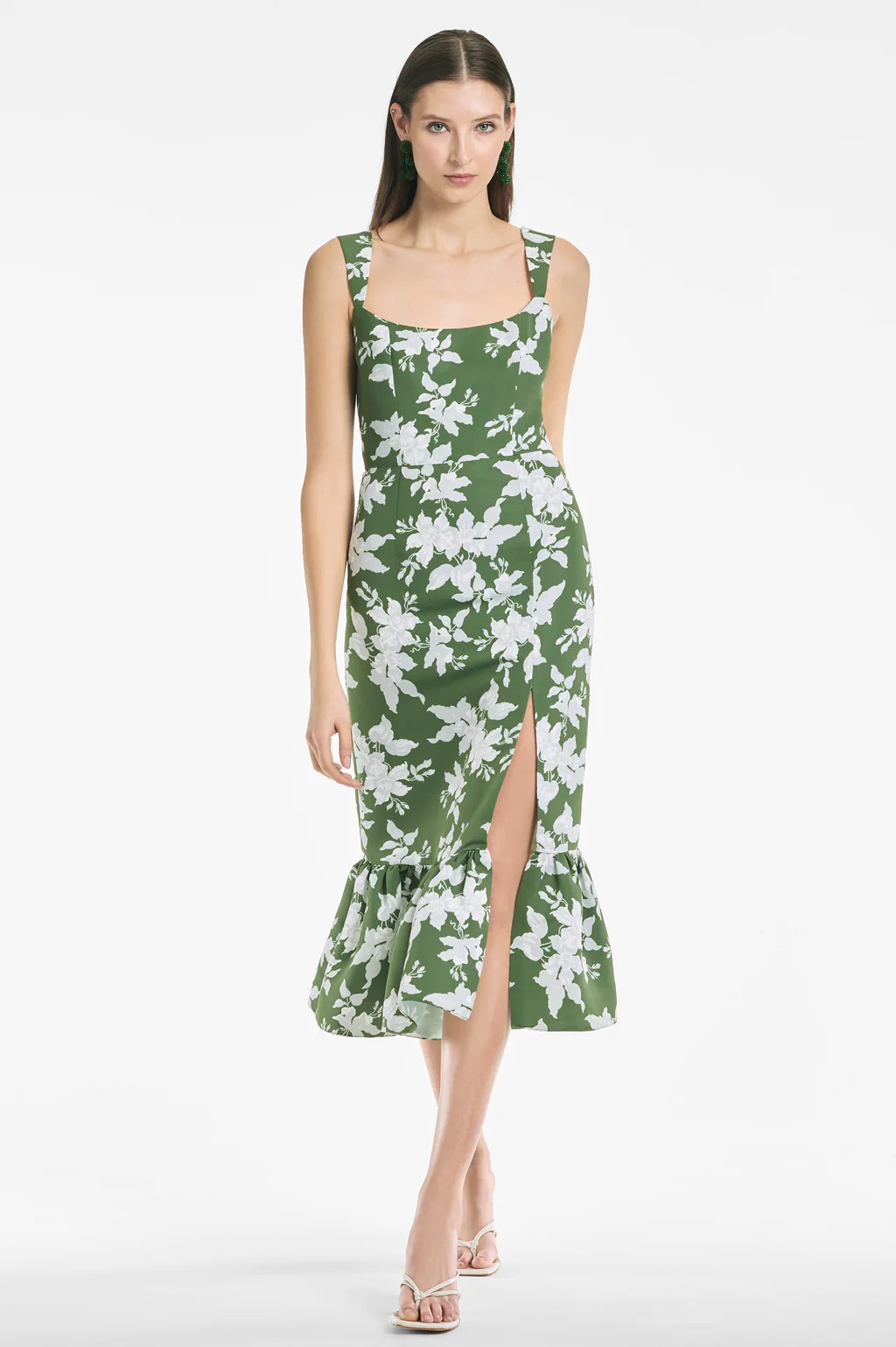 Laura Dress - Green Narcissus - Final Sale | Sachin and Babi