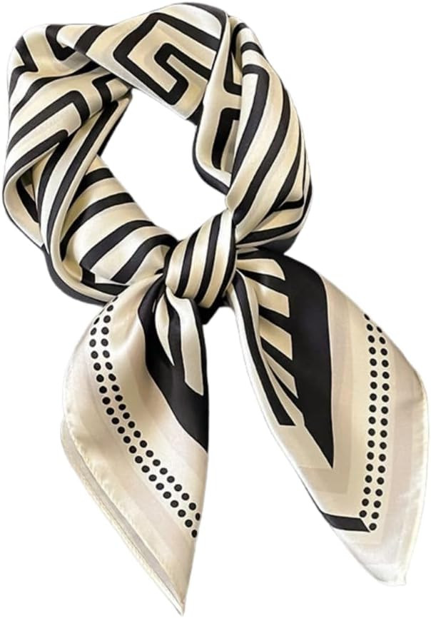 100% Pure Mulberry Silk Scarf Lightweight 27 Inch Square Scarf Fashionable Printed Neckerchief | Amazon (UK)