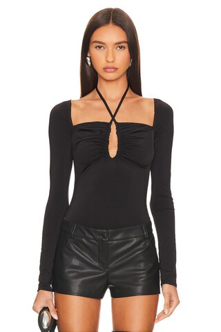 MAJORELLE Mika Bodysuit in Black from Revolve.com | Revolve Clothing (Global)