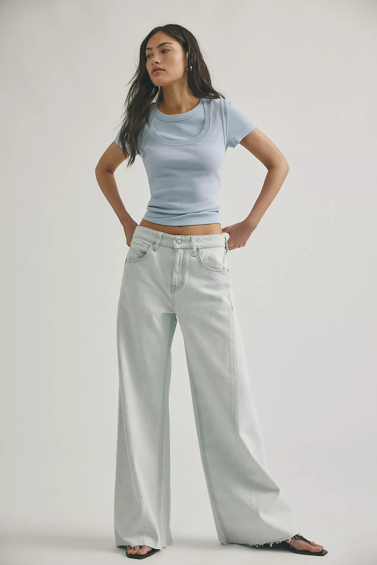We The Free Alter Ego Wide-Leg Twisted Jeans | Free People (Global - UK&FR Excluded)