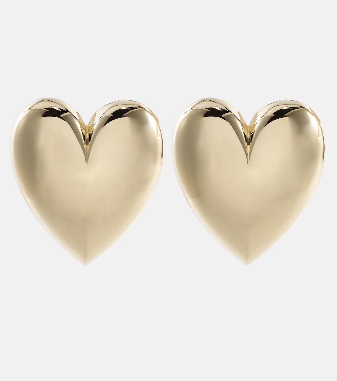 Puffy Heart 10kt gold-plated earrings | Mytheresa (UK)