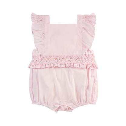 Girls Smocked Ruffle Romper | Feltman Brothers