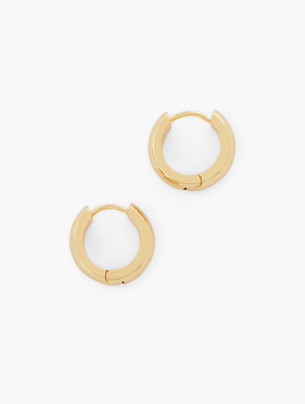 Modern Metal Huggie Hoop Earrings | Talbots