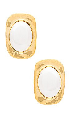 Amber Sceats Pearl Earrings in Gold from Revolve.com | Revolve Clothing (Global)